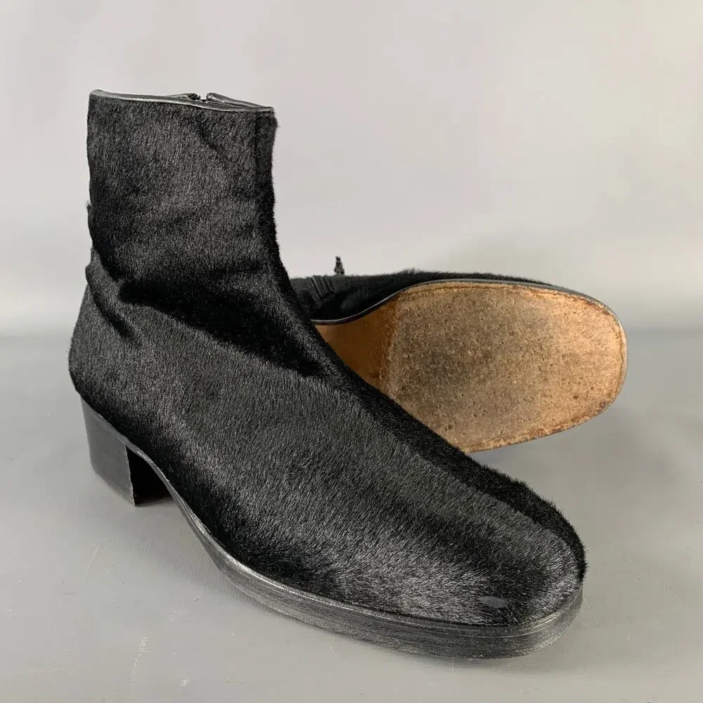 GUCCI Size 9.5 Black Leather Chelsea Boots - Picture 5 of 8